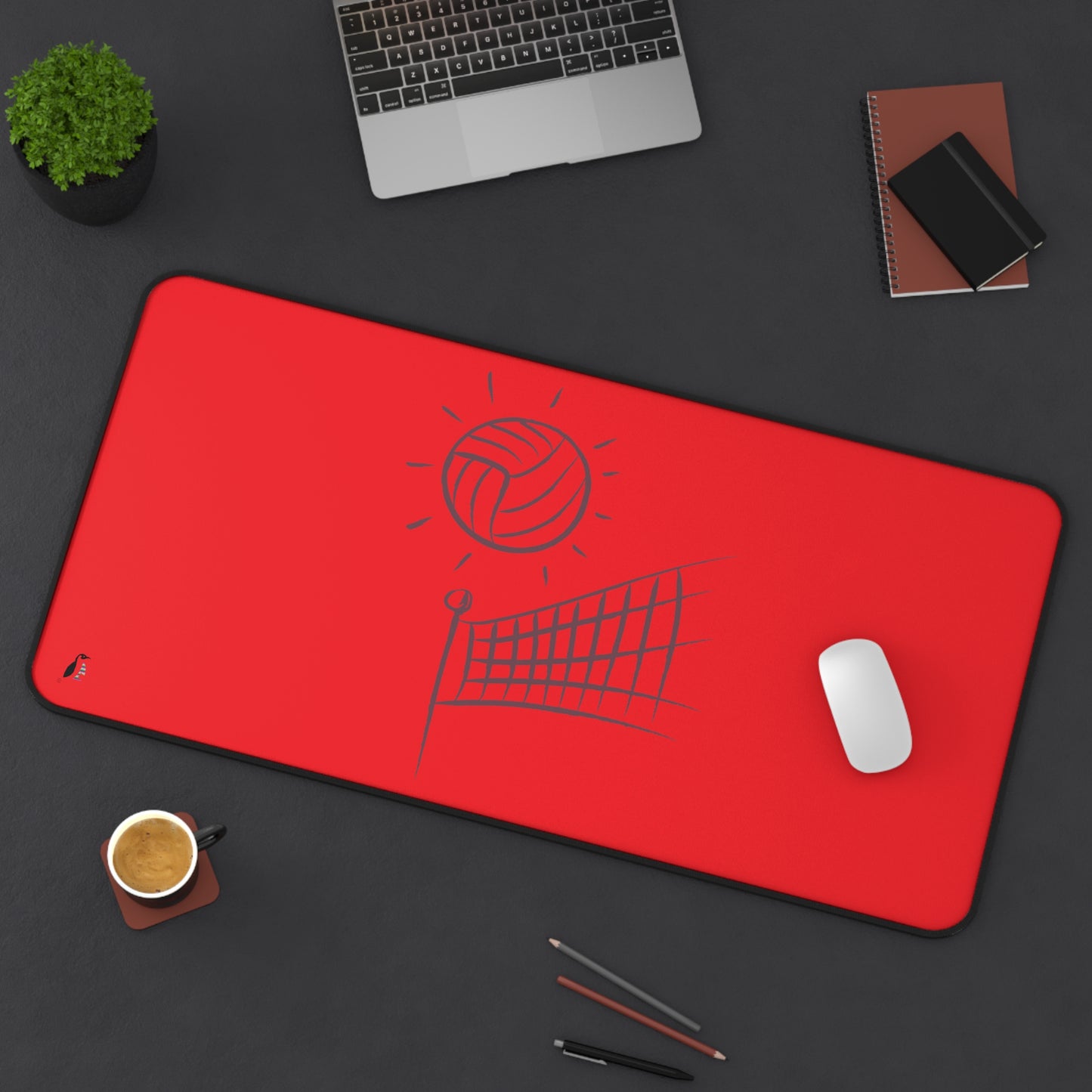 Desk Mat: Volleyball Red