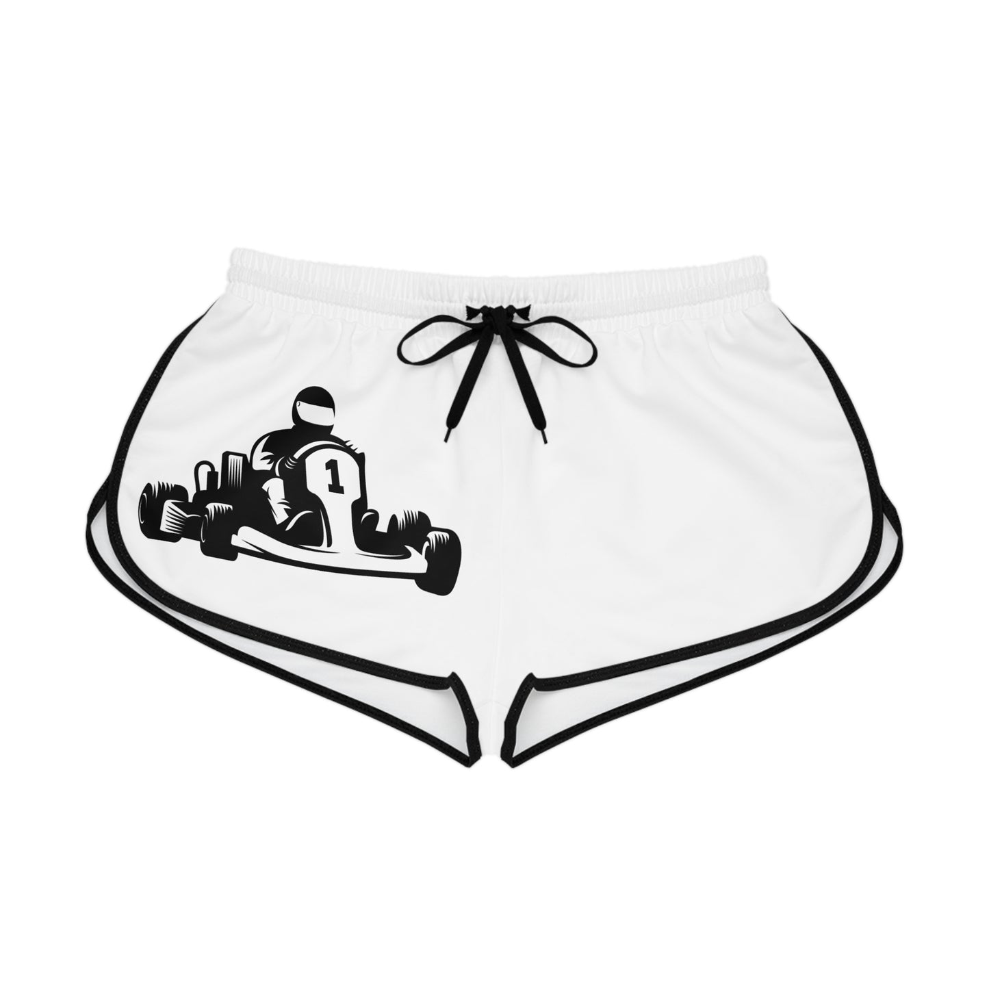 Women's Relaxed Shorts: Racing White