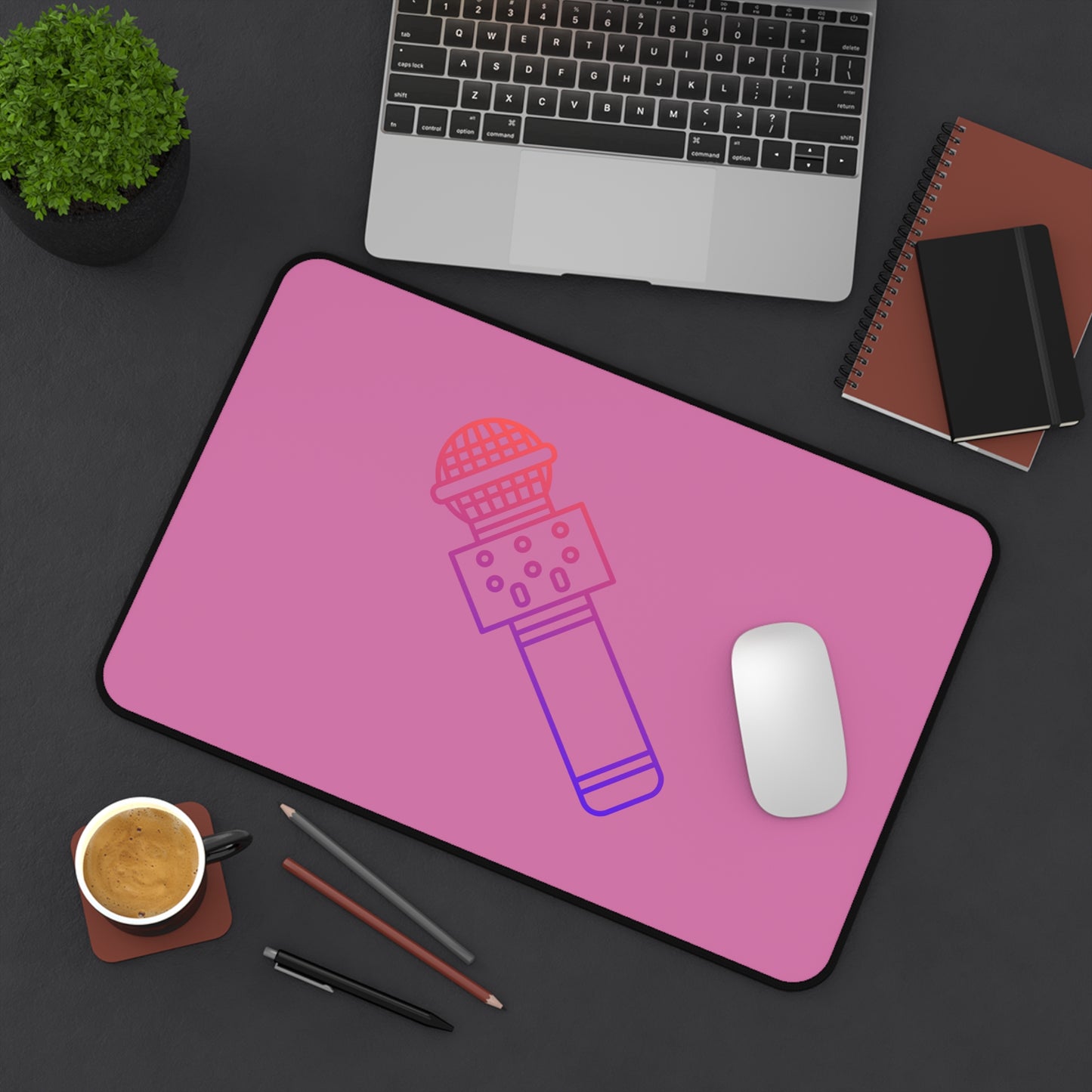 Desk Mat: Music Lite Pink