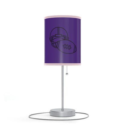 Lamp on a Stand, US|CA plug: Football Purple