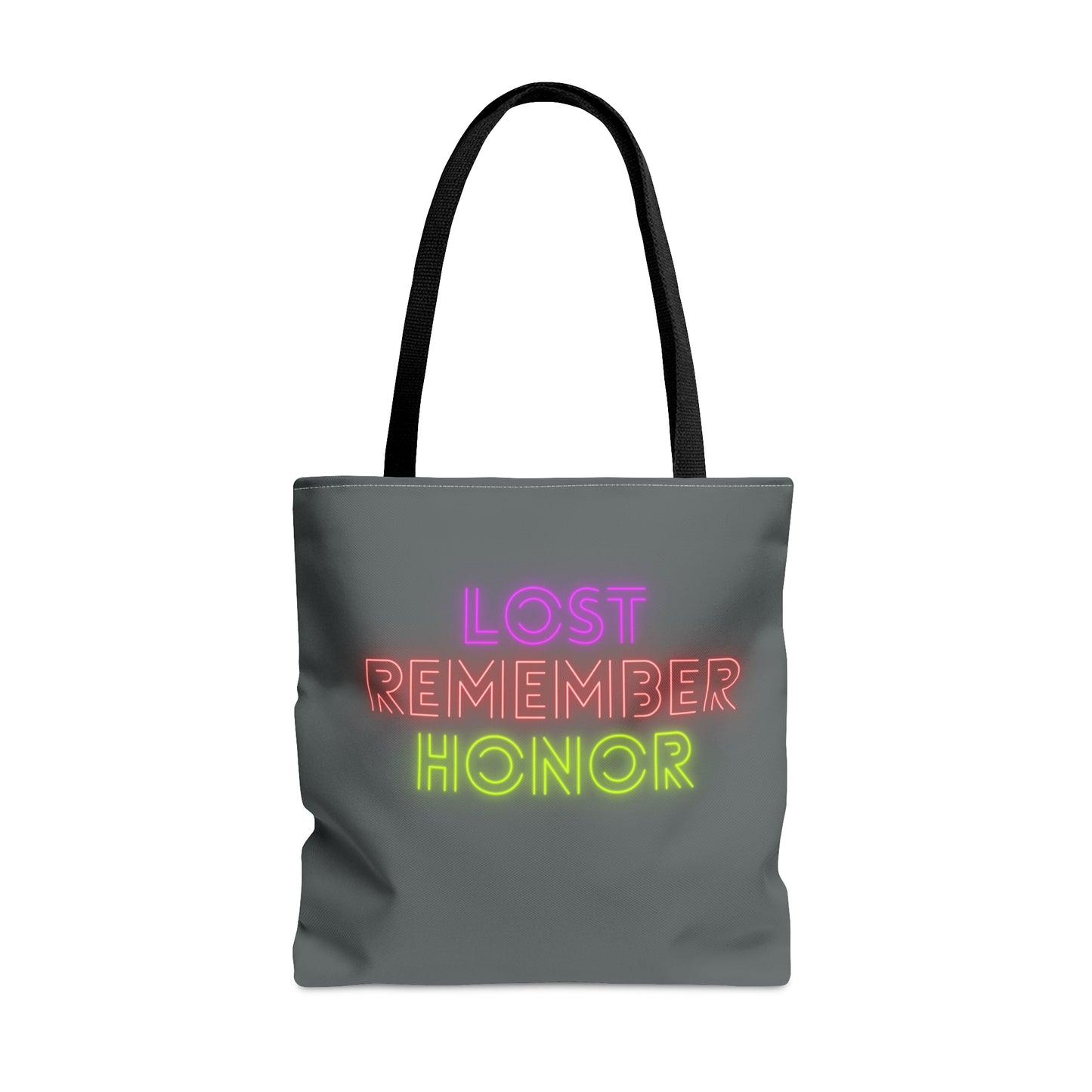 Tote Bag: Lost Remember Honor Dark Grey