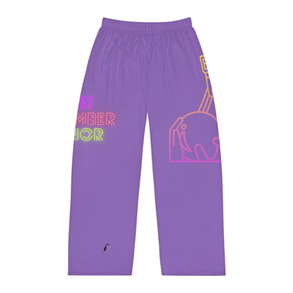 Men's Pajama Pants: Bowling Lite Purple