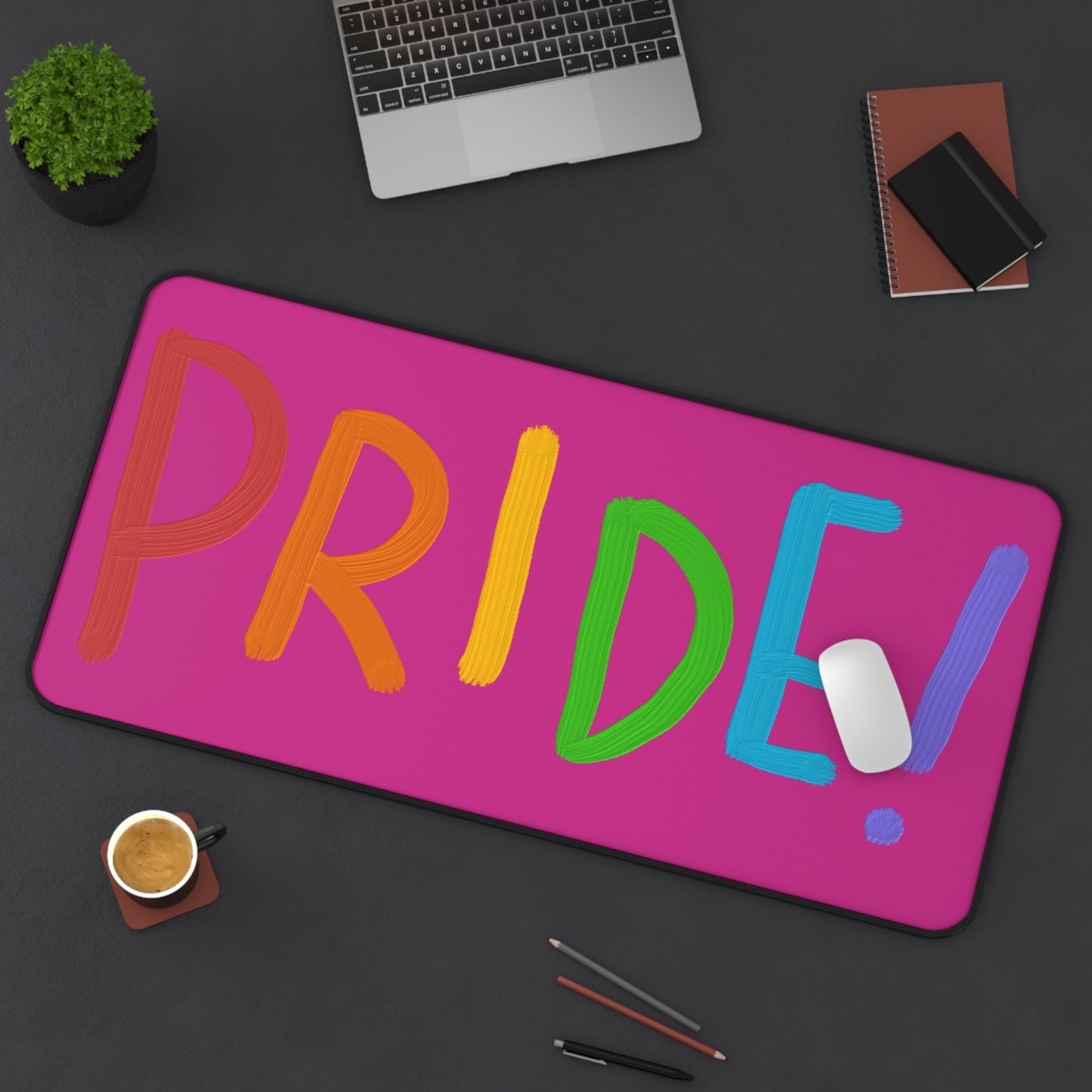 Desk Mat: LGBTQ Pride Pink