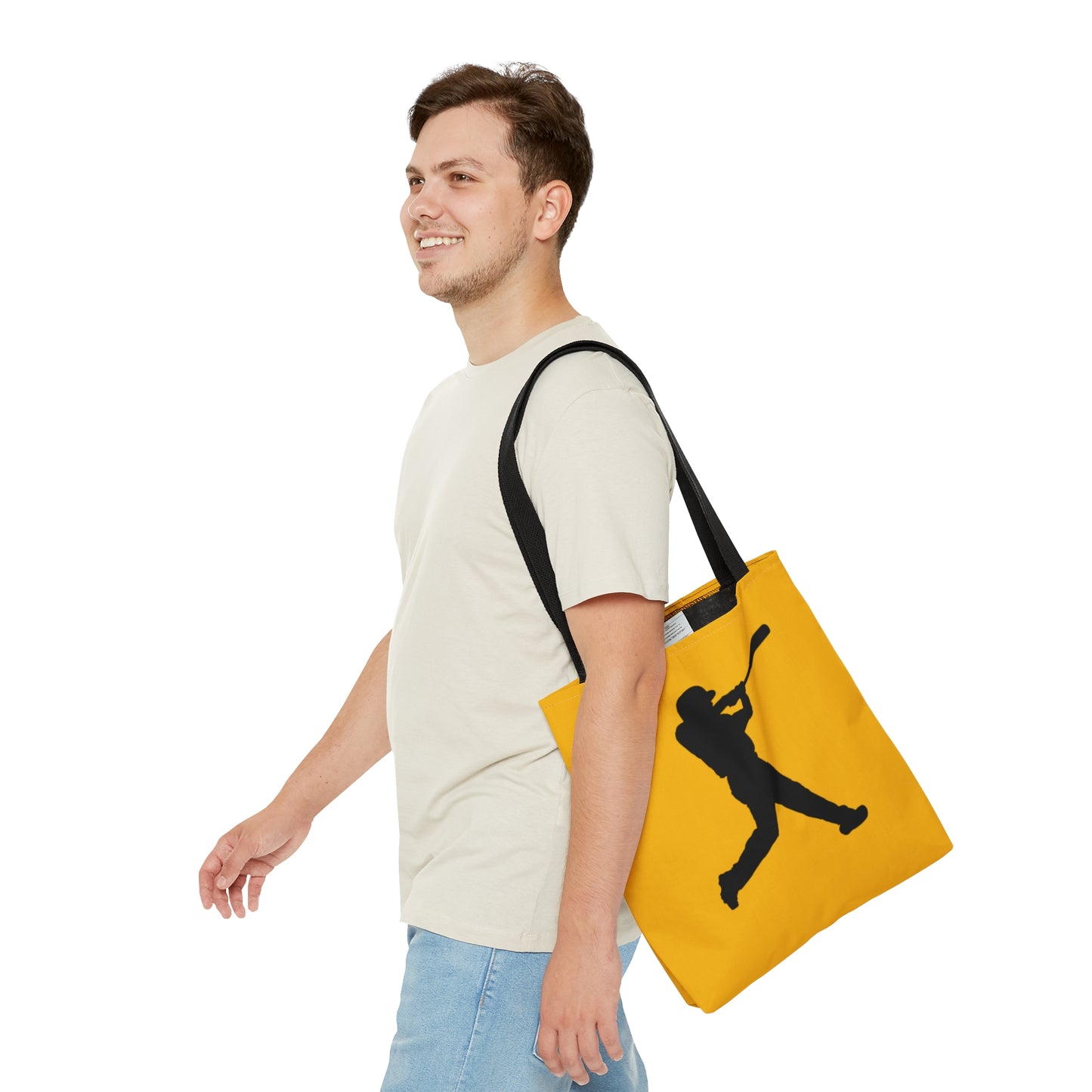 Tote Bag: Baseball Yellow