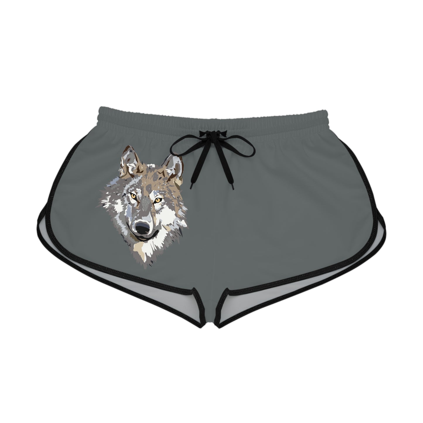 Women's Relaxed Shorts: Wolves Dark Grey