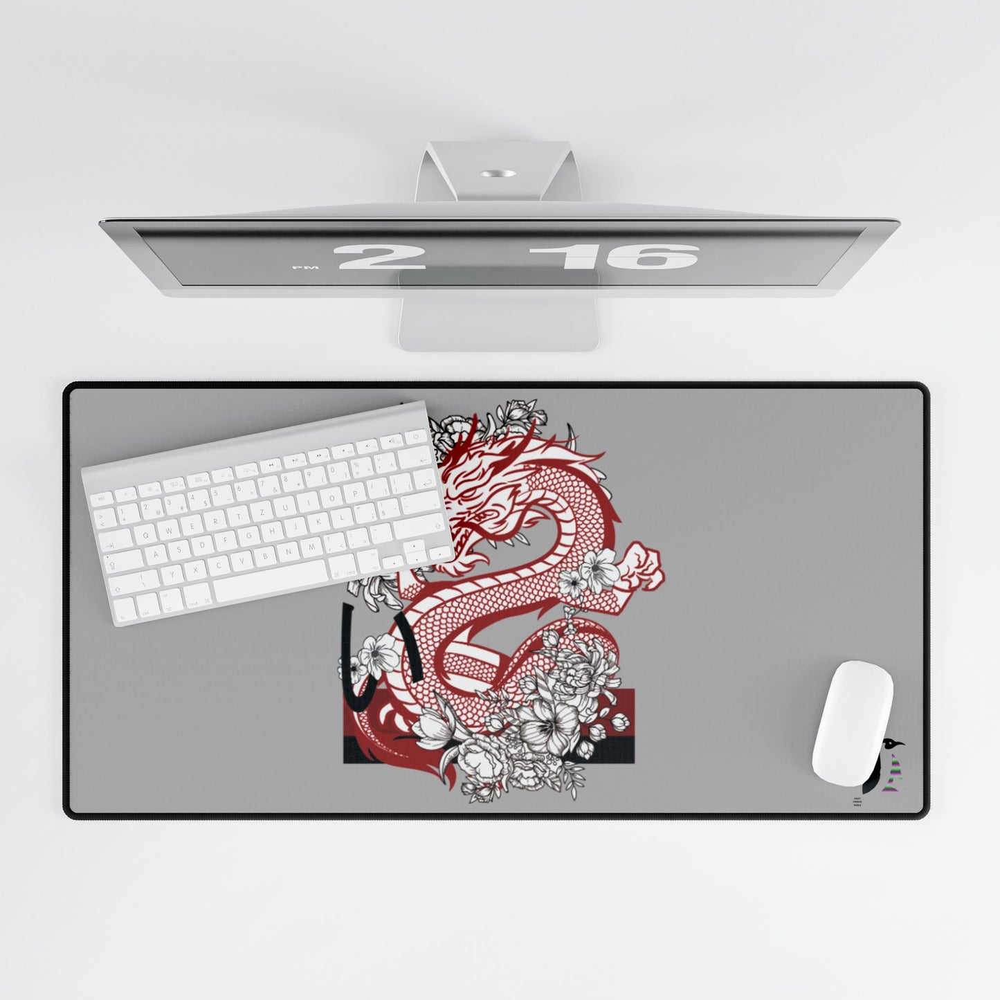 Desk Mats: Dragons Lite Grey