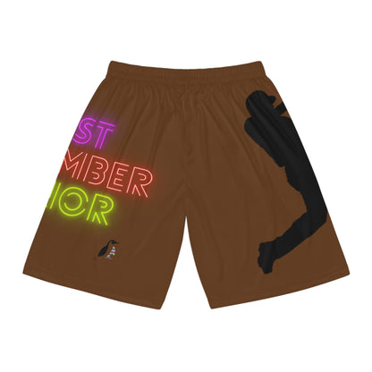 Basketball Shorts: Baseball Brown