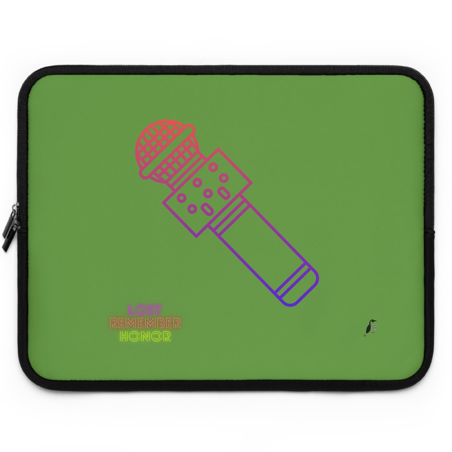 Laptop Sleeve: Music Green