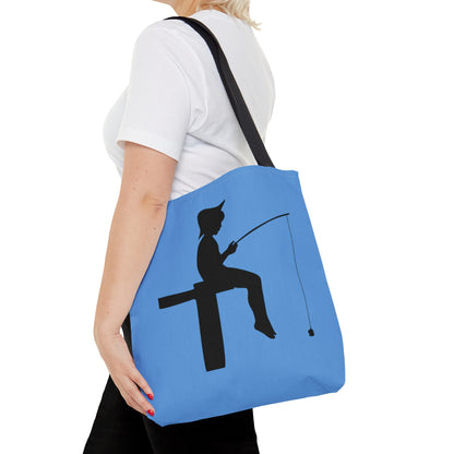 Tote Bag: Fishing Lite Blue