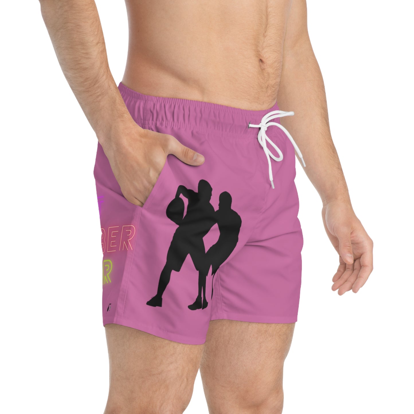 Swim Trunks: Basketball Lite Pink