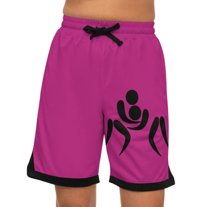 Basketball Rib Shorts: Wrestling Pink