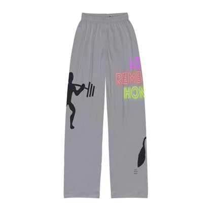 Kids Pajama Pants: Weightlifting Grey