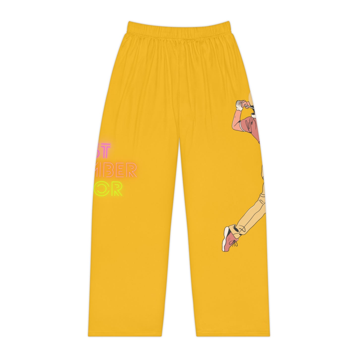 Pambabaeng Pajama Pants: Golf Yellow