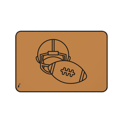 Desk Mat: Football Lite Brown