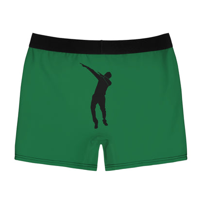 Men's Boxer Briefs: Dance Dark Green