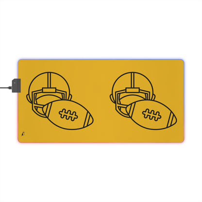 LED Gaming Mouse Pad: Football Yellow