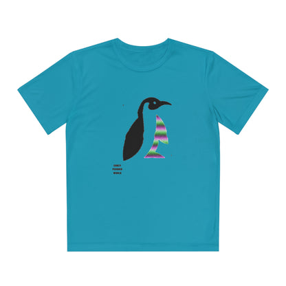 Youth Competitor Tee #2: Crazy Penguin World Logo