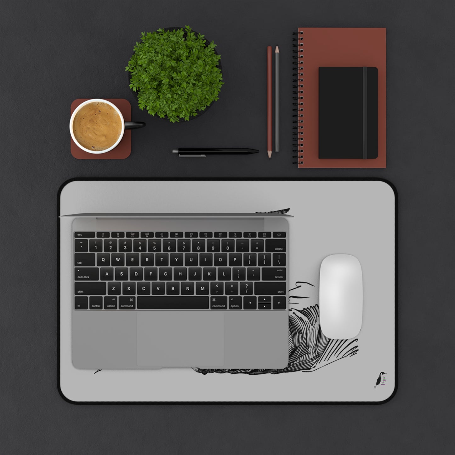 Desk Mat: Writing Lite Grey