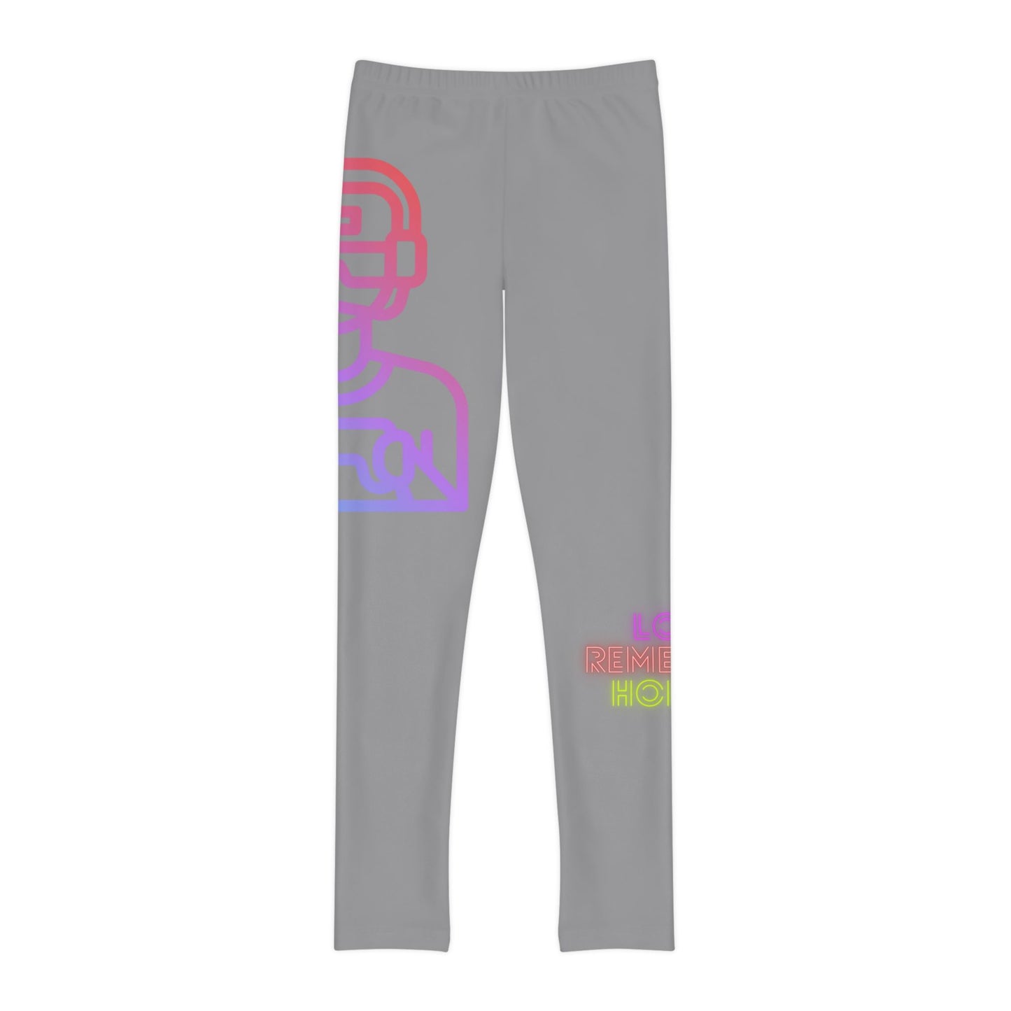 Youth Full-Length Leggings: Gaming Grey