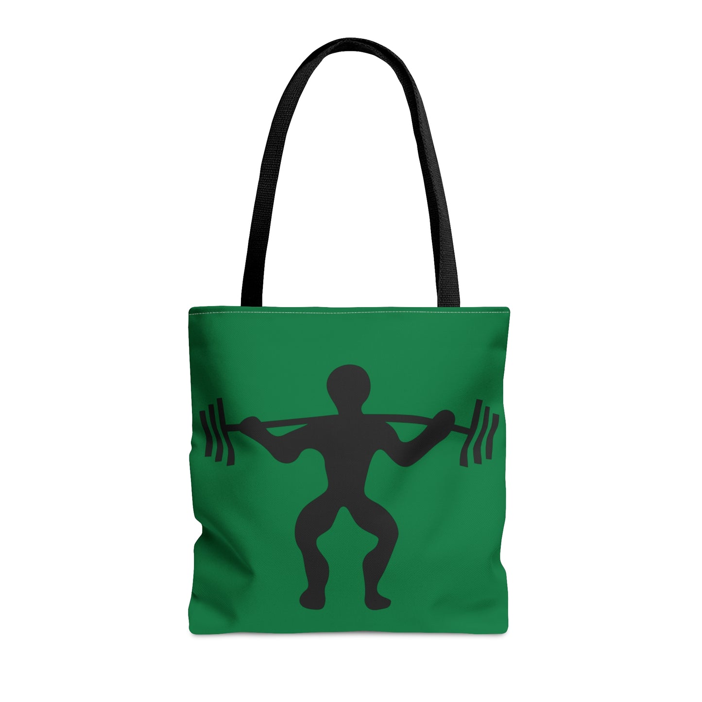 Tote Bag: Weightlifting Dark Green