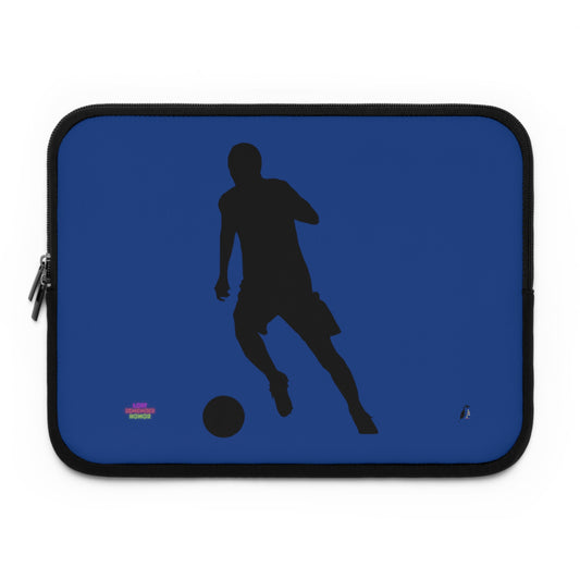 Laptop Sleeve: Soccer Dark Blue