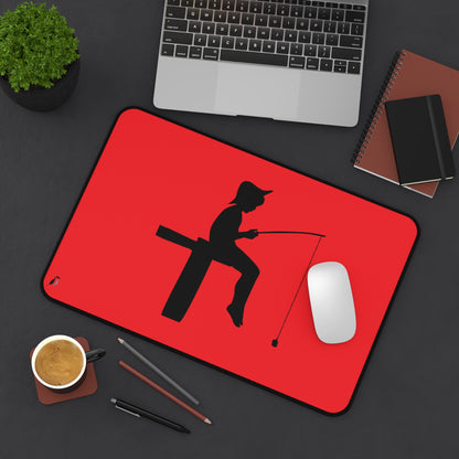 Desk Mat: Fishing Red