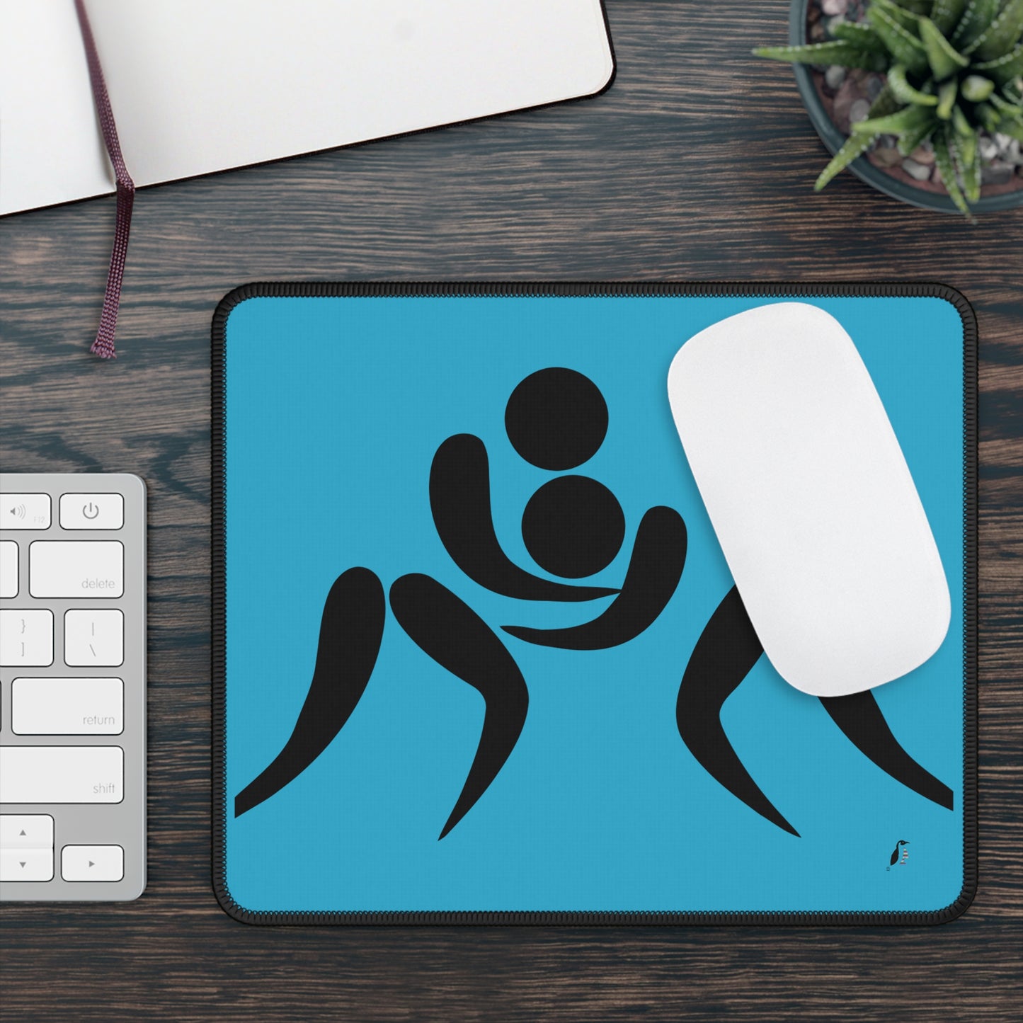 Gaming Mouse Pad: Wrestling Turquoise