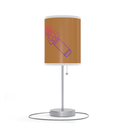 Lamp on a Stand, US|CA plug: Music Lite Brown