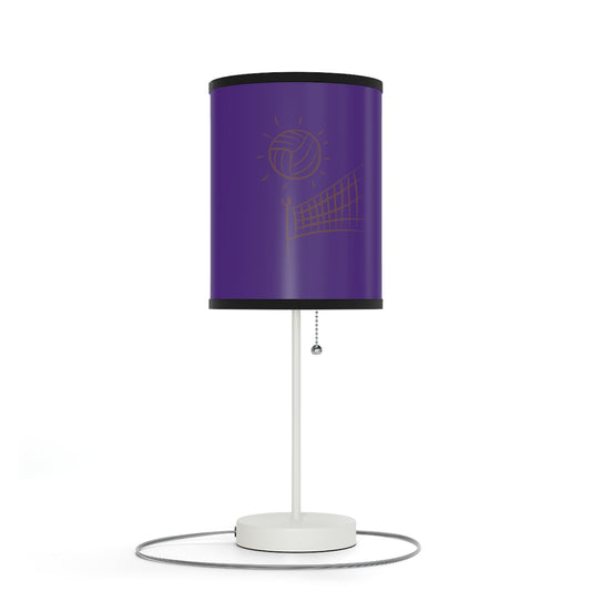 Lamp on a Stand, US|CA plug: Volleyball Purple