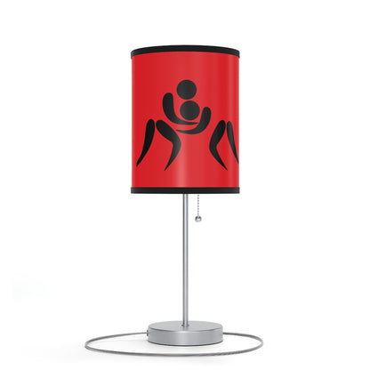 Lamp on a Stand, US|CA plug: Wrestling Red