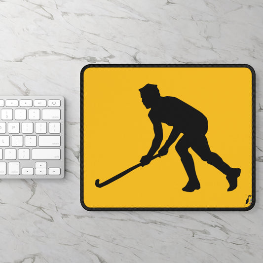 Gaming Mouse Pad: Hockey Yellow