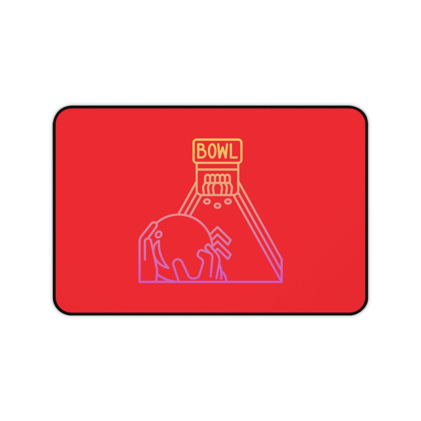 Desk Mat: Bowling Red