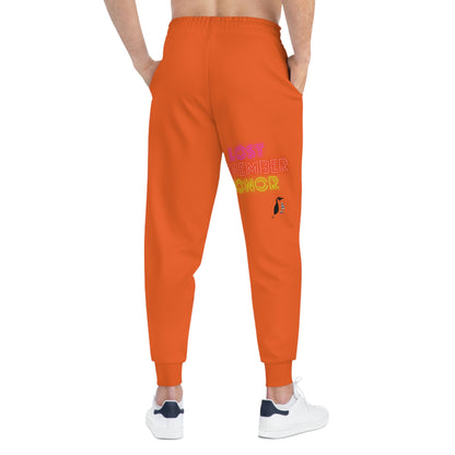 Athletic Joggers: Basketball Orange