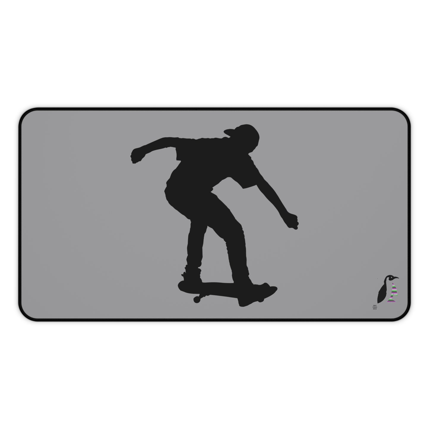 Desk Mat: Skateboarding Grey