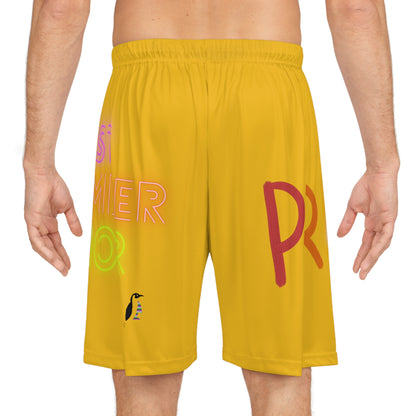 Basketball Shorts: LGBTQ Pride Yellow