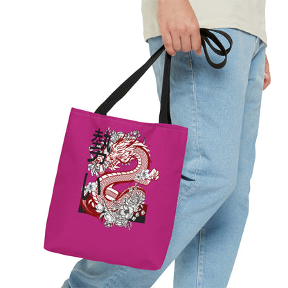 Tote Bag: Dragons Pink