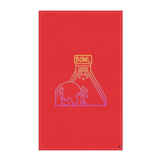 Kitchen Towel: Bowling Red