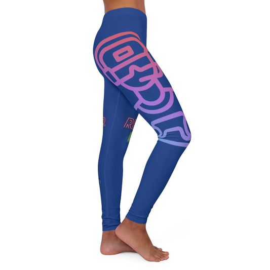 Women's Spandex Leggings: Gaming Dark Blue