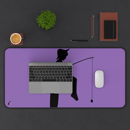 Desk Mat: Fishing Lite Purple