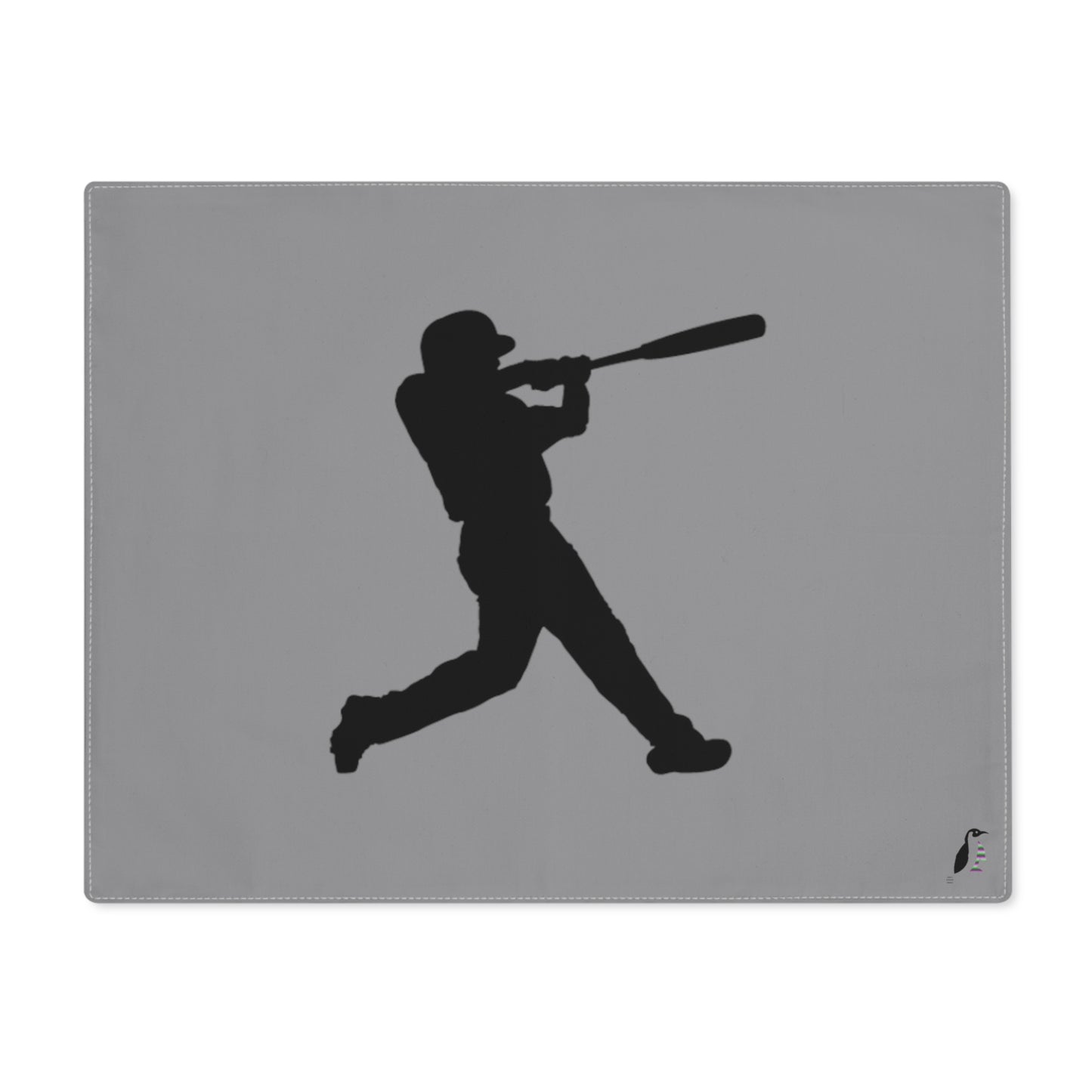 Placemat, 1pc: Baseball Grey