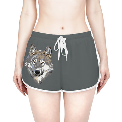 Women's Relaxed Shorts: Wolves Dark Grey