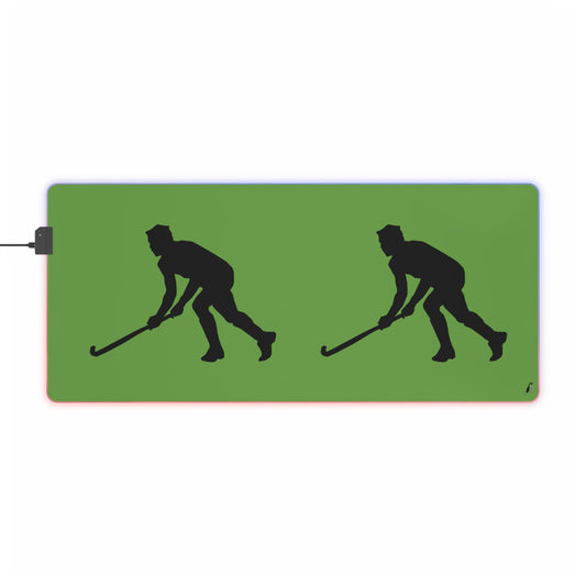 LED Gaming Mouse Pad: Hockey Green