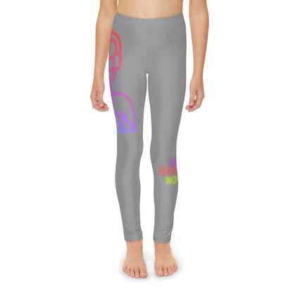 Youth Full-Length Leggings: Gaming Grey