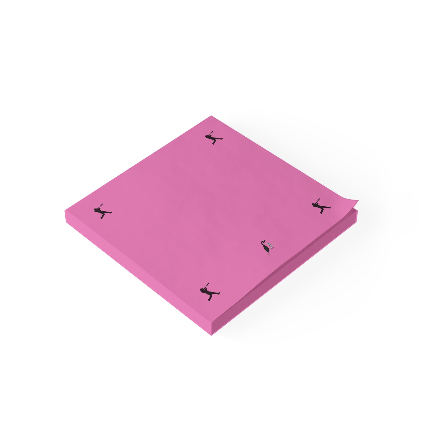 Post-it® Note Pads: Baseball Lite Pink