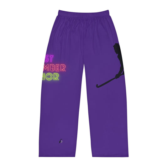 Men's Pajama Pants: Hockey Purple