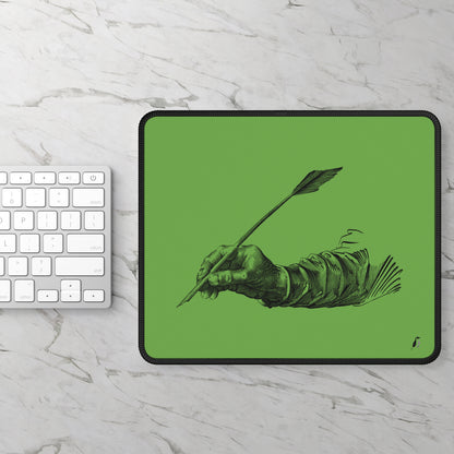 Gaming Mouse Pad: Writing Green