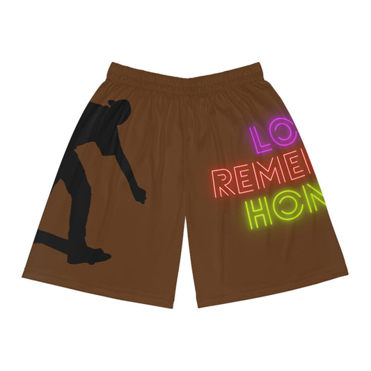 Basketball Shorts: Skateboarding Brown