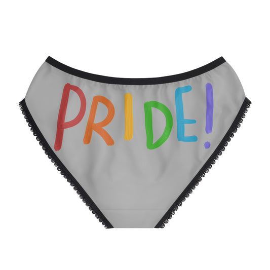 Women's Briefs: LGBTQ Pride Lite Grey