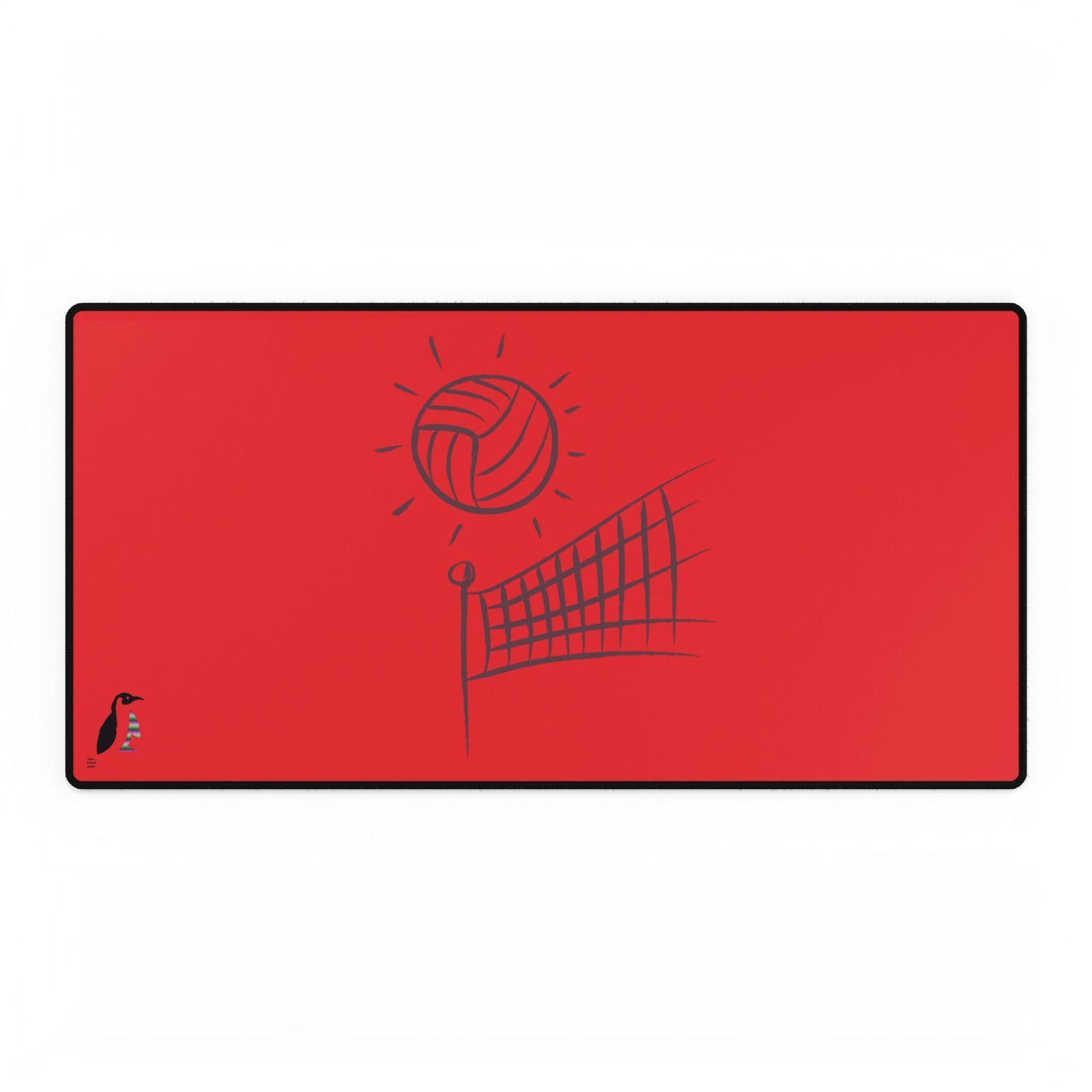 Desk Mats: Volleyball Red