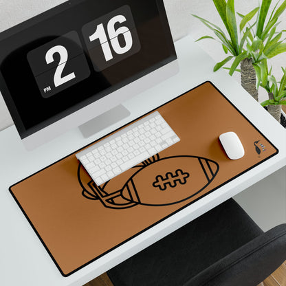 Desk Mats: Football Lite Brown